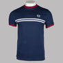 Sergio Tacchini Supermac T-Shirt Maritime Blue/Tibetan Red