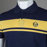 Sergio Tacchini Young Line Polo Shirt Maritime Blue/Lemon Drop