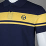 Sergio Tacchini Young Line Polo Shirt Maritime Blue/Lemon Drop