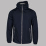 Weekend Offender Campania Check Windbreaker Jacket Navy