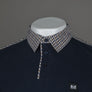 Weekend Offender Costa Polo Shirt Navy/House Check