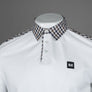 Weekend Offender Costa Polo Shirt White/Mid House Check