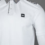 Weekend Offender Costa Polo Shirt White/Mid House Check