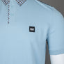 Weekend Offender Costa Polo Shirt Winter Sky/Blue House Check