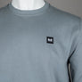 Weekend Offender Ferrer Fleece Back Sweatshirt Porpoise Grey