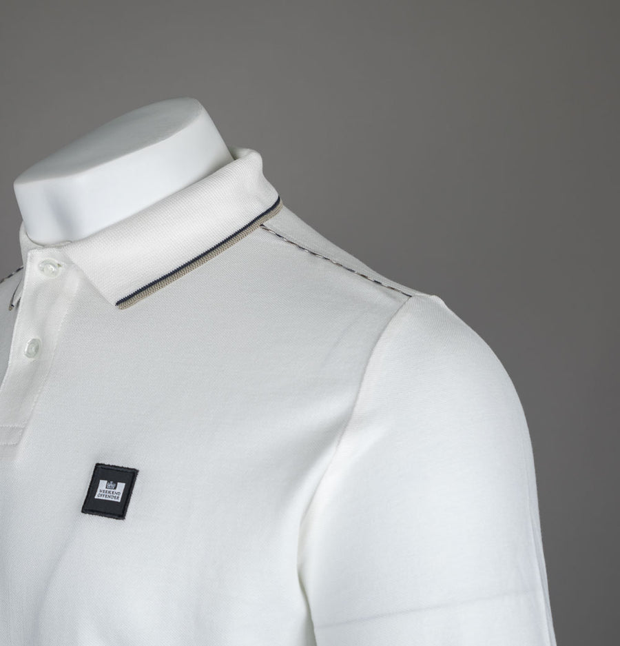 Weekend Offender LS Carola Polo Shirt Winter White/House Check