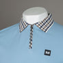 Weekend Offender Lachine Polo Shirt Sea Marine/Mid House Check