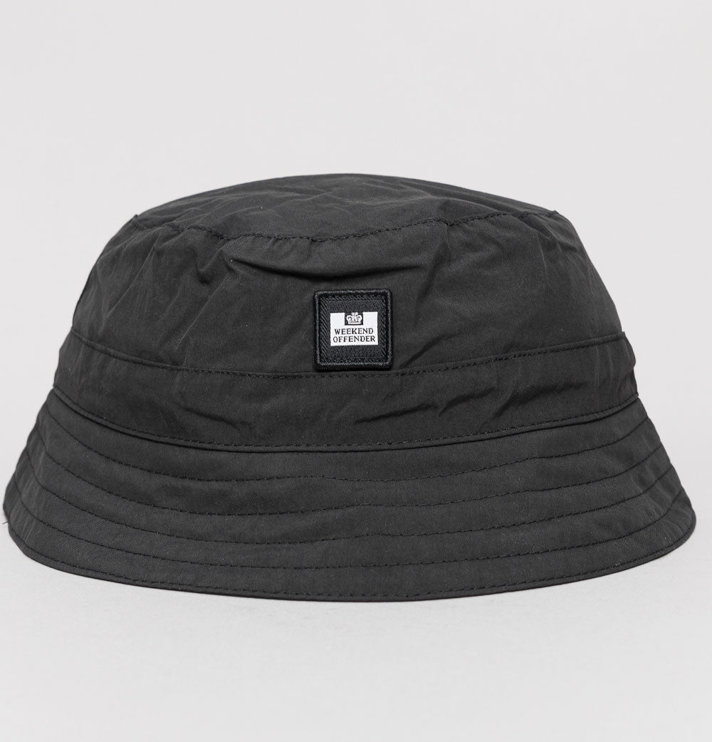 Weekend Offender Mens Mola Packable Bucket Hat Black