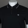 Weekend Offender Monti Zip Polo Shirt Black/Zinc