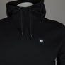 Weekend Offender Ribbe Fleece Back Hoodie Black