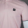 Weekend Offender Sakai Polo Shirt Pale Blush/Mid House Check