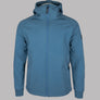 Weekend Offender Stipe Soft Shell Hooded Jacket Baltic Blue