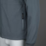 Weekend Offender Stipe Soft Shell Hooded Jacket Zinc