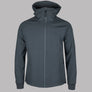 Weekend Offender Stipe Soft Shell Hooded Jacket Zinc