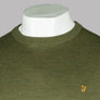 Farah Mullen Merino Wool Sweater Khaki