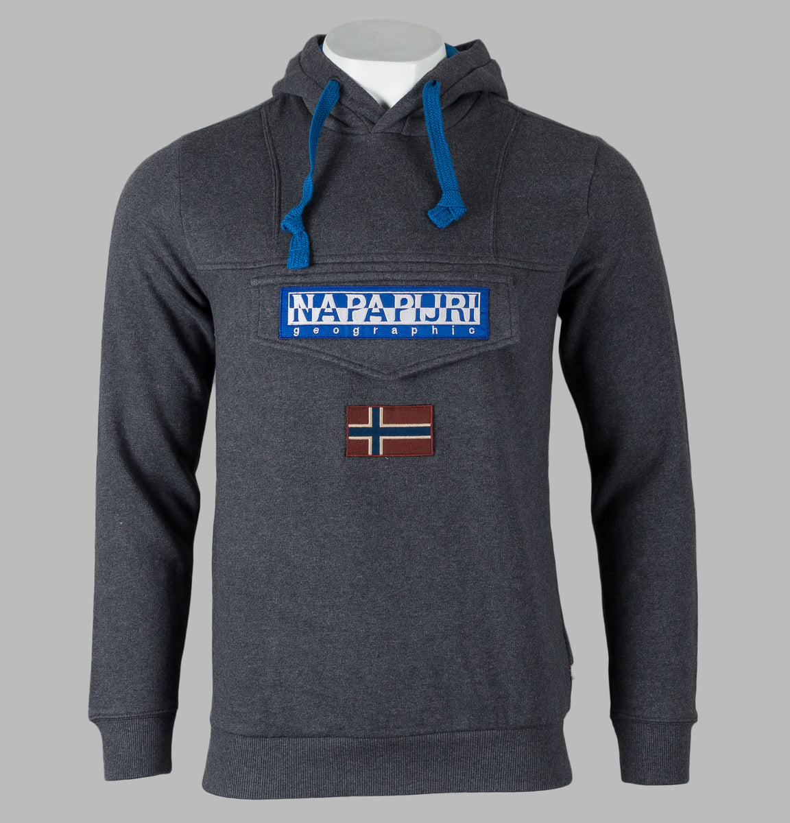 Napapijri burgee hoodie grey online