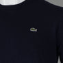 Lacoste High Neck Wool Jersey Sweater Navy
