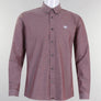 Pretty Green Oldbury Oxford Shirt Burgundy
