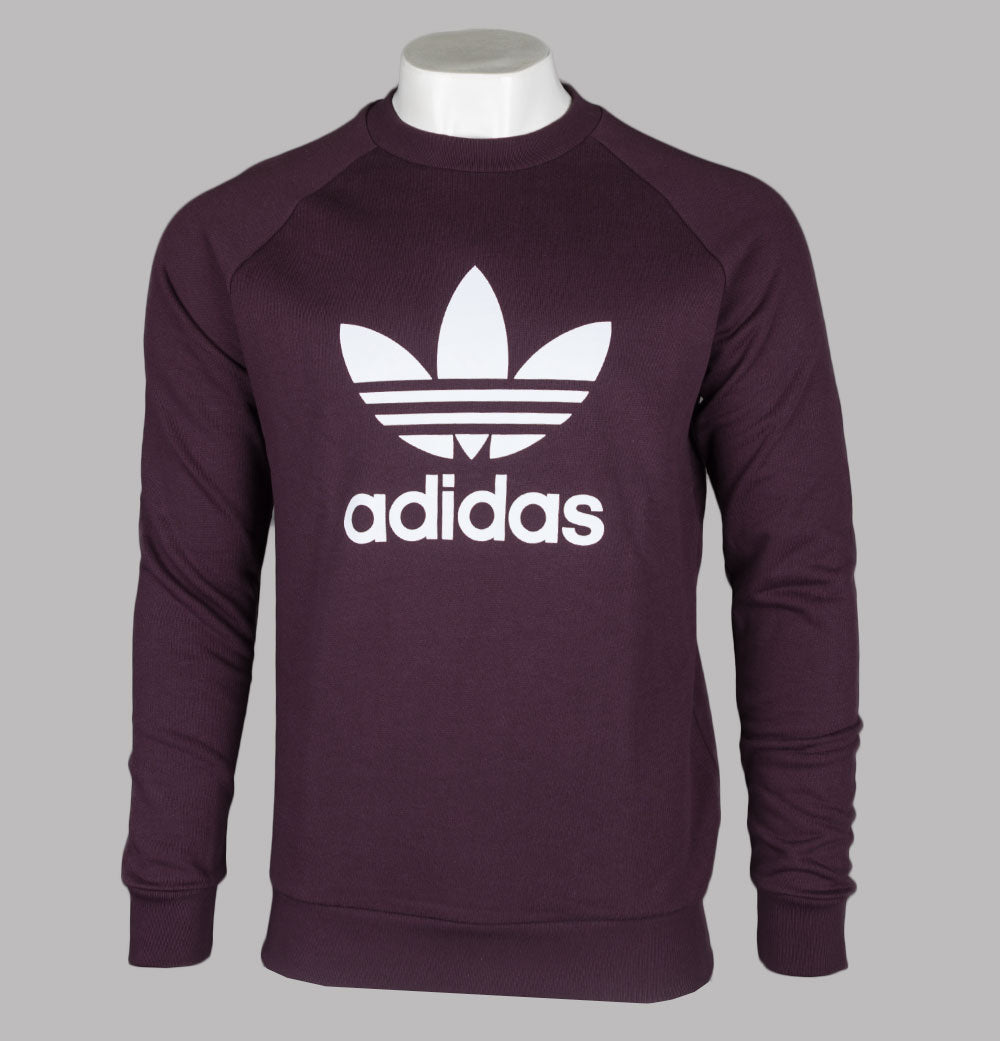 Adidas Adicolor Classics Trefoil Sweatshirt Bronx Clothing Maroon Shadow –