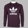 Adidas Adicolor Classics Trefoil Sweatshirt Shadow Maroon