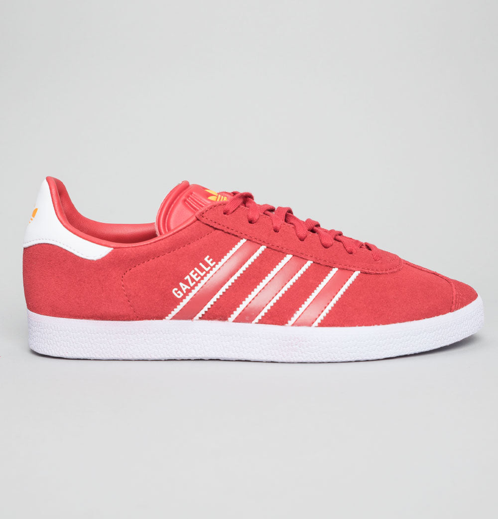 Adidas originals red suede gazelle trainers Clearance