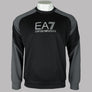 EA7 Colour Block Technical Fabric Sweatshirt Black