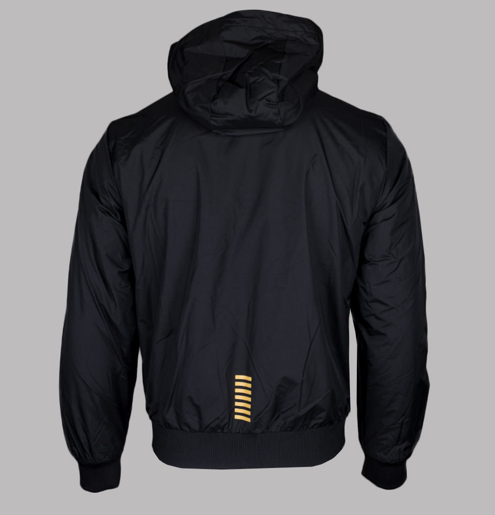 EA7 Core Identity Hooded Bomber Jacket Black