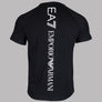 EA7 Core Identity Oversized Back Logo T-Shirt Black
