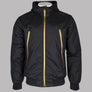 EA7 Core Woven Hooded Bomber Jacket Black/Gold