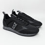 EA7 Emporio Armani Multi Logo Trainers Black/Iron Gate