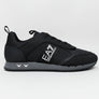 EA7 Emporio Armani Multi Logo Trainers Black/Iron Gate