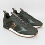 EA7 Emporio Armani Multi Logo Trainers Forest Night/Bronze