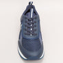 EA7 Emporio Armani Multi Logo Trainers Navy/White