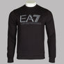 EA7 Large Chest Tipped Logo Sweatshirt Black