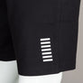 EA7 Rubber Box Logo Jogger Shorts Black