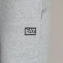 EA7 Rubber Box Logo Jogger Shorts Medium Grey