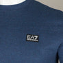 EA7 Rubber Box Logo Sweatshirt Blue Melange
