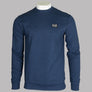 EA7 Rubber Box Logo Sweatshirt Blue Melange