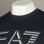 EA7 Large Chest Tipped Logo T-Shirt Blue Night