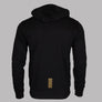 EA7 Gold Logo Full Zip Hooded Sweatshirt Black