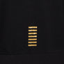 EA7 Gold Logo Full Zip Hooded Sweatshirt Black