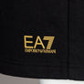 EA7 Gold Logo Jogger Shorts Black