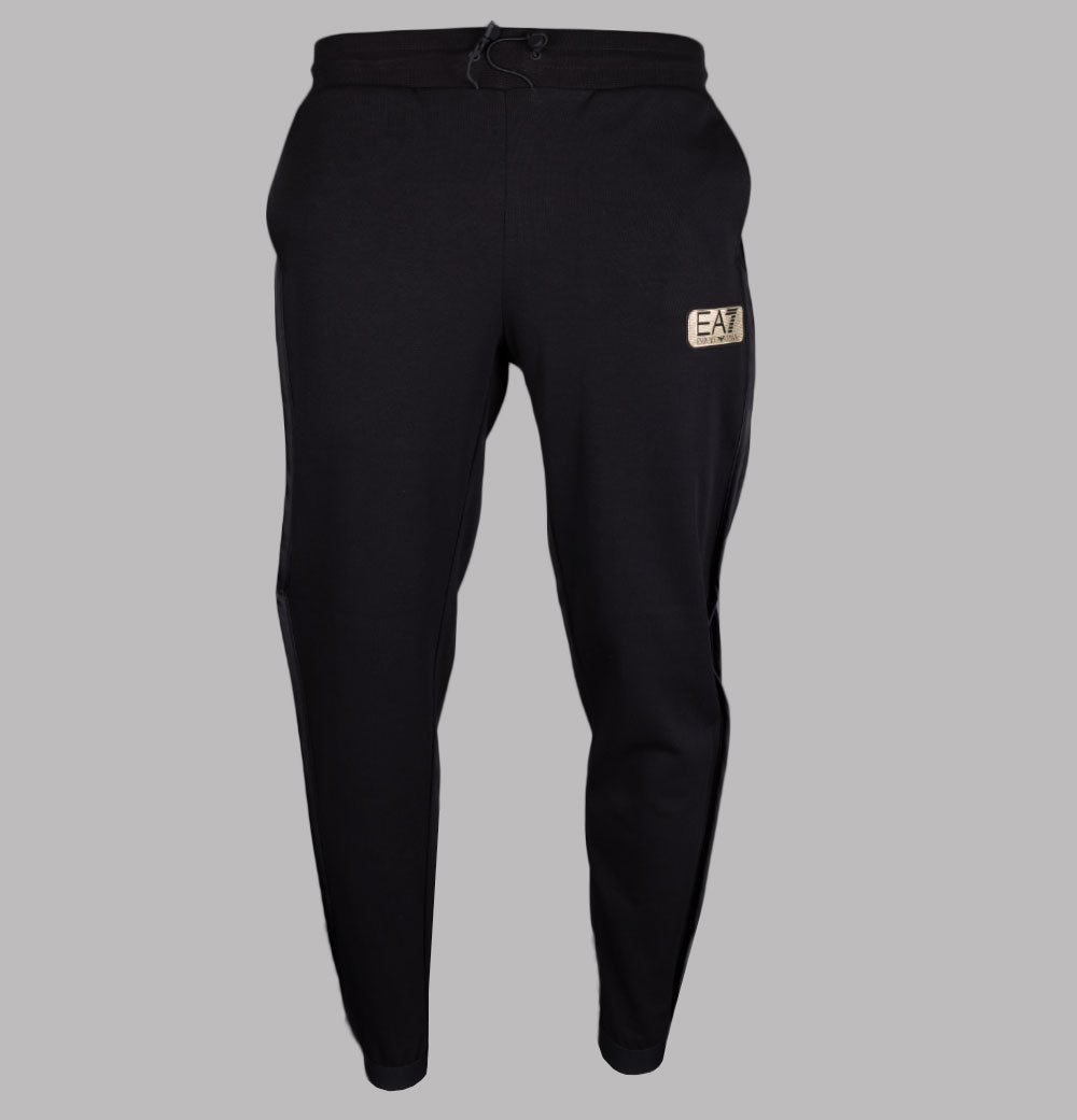 Men's black best sale armani joggers