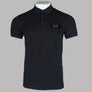 EA7 Gold Logo Polo Shirt Black