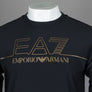 EA7 Gold Logo Poly Tech Sweatshirt Black