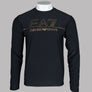 EA7 Gold Logo Poly Tech Sweatshirt Black