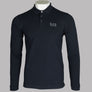EA7 L/S Jersey Polo Shirt Night Blue