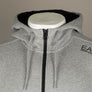 EA7 Logo Series Hooded Sweatshirt Medium Grey