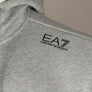 EA7 Logo Series Hooded Sweatshirt Medium Grey