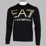 EA7 Logo Series Oversized Logo Sweatshirt Black